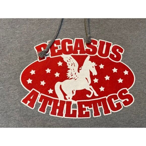 Pegasus Athletics Graphic Pullover Hoodie Men Large Gray Trippie Redd Music - Picture 2 of 8